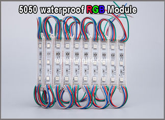 CHINE 20pcs LED 5050 le module 12V de 3 LED imperméabilisent les modules menés variables de couleur de RVB s'allumant pour le signe de contre-jour fournisseur