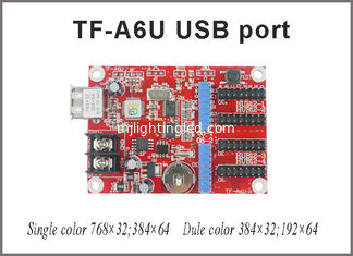 CHINE TF-A6U Contrôleur à LED USB P10 Affichage carte de commande mono et double couleur 768*32,384*64 Pixels fournisseur
