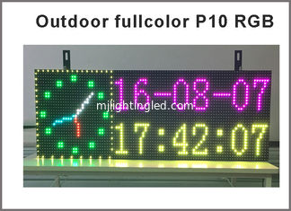 CHINE Affichage du message à LED en plein écran couleur RVB Programmable LED Signes P10 Smd Outdoor Led Scrolling Message affichage Température et date fournisseur