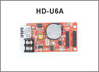 CHINE La vente chaude HD-U6A USB a mené le contrôleur mené par p10 monochrome de soutien de module d'écran de la couleur 320*32pixel de &amp;Two de carte ordre fournisseur