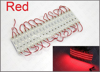 CHINE 12V LED 5050 lumière menée rouge imperméable de module de 3 LED pour le signe arrière d'éclairage fournisseur