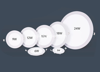 CHINE 3W 6W 9W 12W 15W 18W 24W Lampe à écran rond à LED Lampe à plafond rond en retrait pour une utilisation en intérieur fournisseur
