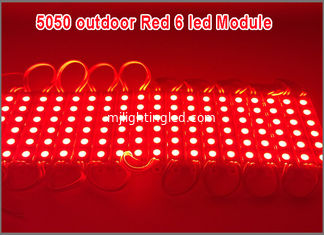 CHINE 6 lumières LED Module 5050SMD 12V Lampes étanches à la lumière rouge fournisseur