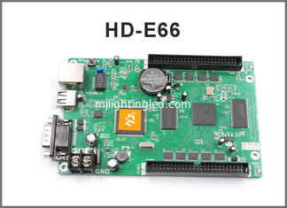 CHINE Affichage du système de contrôle HD-E53 P10 de l'affichage HD-E66 programmable LAN + USB + carte ordre RS232 pour l'écran de visualisation mené fournisseur