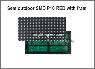 CHINE Paneles rouges de digitale de Semioutdoor SMD P10 avec le fram sur le dos 320*160mm 32*16pixels 5V pour le message de publicité fournisseur