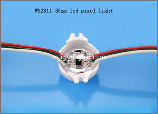 CHINE 12V Ws2811 30mm Pixel Strings 3pcs Smd5050 Point Led Light Pour les signes programmables fournisseur