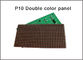 La double couleur P10 a mené le balayage semi-extérieur du point 1/4 du pixel 32X16 de module pour l'écran mené p10, panneau mené par p10 de couleur de dule fournisseur
