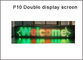 Le jaune vert rouge du double P10 de la couleur 1R1G LED d'affichage programmable extérieur de module montre le signe du texte du message LED de défilement fournisseur