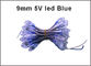 5V 9mm a mené les lumières menées par ip68 imperméables de couleur bleue numérique de la ficelle 50pcs/roll de noeud pour le signe de lettres de publicité extérieure fournisseur