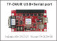 TF-D6UR 1024*128 points Grande surface RS232 et communication USB Contrôleur d'affichage de carte de contrôle d'écran LED mono et double couleur fournisseur