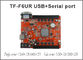 TF-F6UR carte de commande LED USB+port série 10240*128pixels prise en charge de la carte de commande de signes mobiles à LED simple et double fournisseur