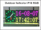 Affichage du message à LED en plein écran couleur RVB Programmable LED Signes P10 Smd Outdoor Led Scrolling Message affichage Température et date fournisseur