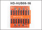 La carte HUB08 a mené le port de l'adaptateur 16*hub08 de carte de conversion de contrôleur inclus pour la carte ordre menée polychrome de HD fournisseur
