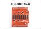 Le port du converti 50pin de supplément de carte de tableau d'affichage d'adaptateur de Hub75b hub75 à 8* hub75 RVB a mené le contrôleur mené par module dsiplay fournisseur