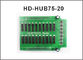Port mené polychrome d'adaptateur de module d'affichage d'écran de carte de la conversion 20*HUB75 inclus pour la carte ordre de HD fournisseur
