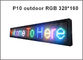 Le module extérieur 320*160MM, 1/4 de la vente chaude P10 SMD LED balayent l'écran visuel extérieur d'affichage à LED de P10 SMD fournisseur