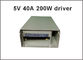 Transférateurs de puissance de 200W 5V 40A Adaptateur 220V à 5V pour éclairage à LED fournisseur