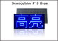 Lumière bleue simple semi-extérieure 5V 32*16pixels du plat P10 de panneau de module d'affichage menée par P10 fournisseur