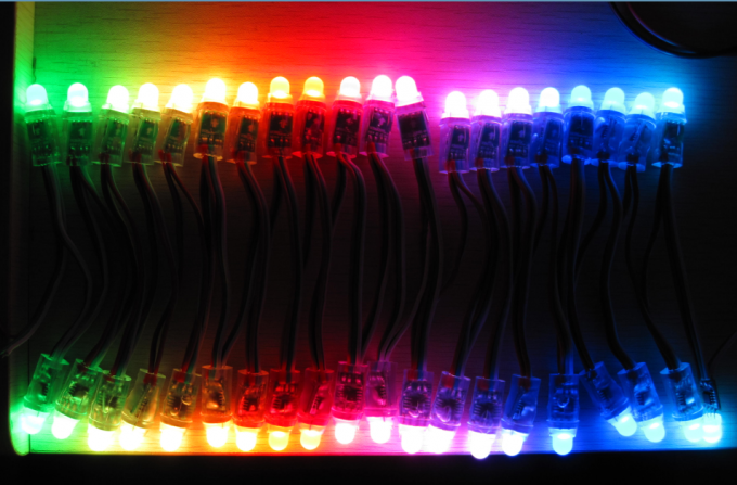 signes de publicité extérieurs menés programmables de colorchange de signage de bedrahtet de 5V 12mm RVB LED construisant le decoraion