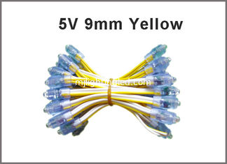 CHINE DC5V a mené les lettres extérieures d'éclairage de signage de couleur de jaune de ficelle de pixel du module 9mm LED de pixel utilisées pour le nameboard de magasins fournisseur