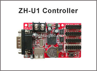 CHINE couleur simple menée programmable de port du système de contrôle RS232+USB d'affichage de 5V ZH-U1 : 1024*32 ; couleur 512*32,320*48 du dule 672*48 fournisseur