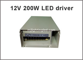 CHINE Conducteur d'adaptateur d'alimentation d'énergie de commutateur de transformateur de tension de C.C 12V 200W pour la lumière 12V de module de la bande SMD LED de la lumière LED fournisseur