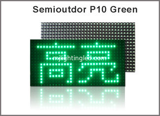 CHINE P10 a mené le balayage semi-extérieur du point 1/4 du pixel 32X16 de module pour l'écran mené p10, panneau mené par p10 vert mené de couleur des modules p10 fournisseur