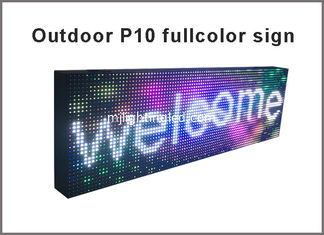 CHINE Les affichages extérieurs menés polychromes extérieurs programmables du signe P10 RVB utilisés pour la publicité de message ont mené le panneau d'écran fournisseur
