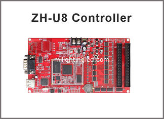 CHINE ZH-U8 a mené la carte de contrôleur menée par 256*4096,512*2048 de port de la carte ordre usb+serial pour le mur mené par RVB d'écran de publicité extérieure fournisseur