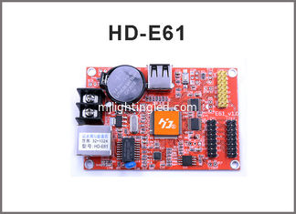 CHINE Carte ordre simple et double de port de la carte ordre de contrôle de réseau HD-E61 RJ45 +USB de couleur D'affichage à LED de module fournisseur