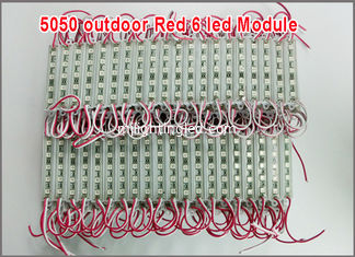 CHINE 5050 6 LED 12V Module lumière couleur rouge imperméable à l'eau Décoration de bâtiments extérieurs fournisseur