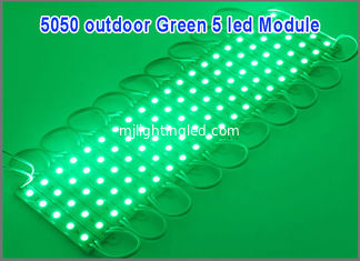 CHINE Le module 5050 DC12V 5LEDs de LED imperméabilisent le contre-jour léger extérieur pour la couleur verte de panneau d'affichage fournisseur