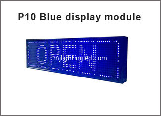 CHINE Lumière bleue simple semi-extérieure 5V 32*16pixels du plat P10 de panneau de module d'affichage menée par P10 fournisseur