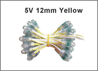 CHINE 5V le jaune 12mm a mené les signes de publicité légers menés par Christams de lumière de point de module de pixel fournisseur