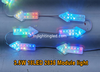 CHINE lumière blanche jaune vert-bleu rouge du rose RVB 12v LED des modules 18leds de flèche de 3.5W 2835 RVB LED fournisseur