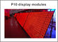 Signe numérique de la table des messages P10 D'affichage à LED de panneau de rouge 32*16pixels de supports publicitaires d'écran semi extérieur courant de panneau d'affichage fournisseur