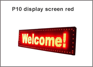 le panneau de l'affichage P10 mené rouge de 320*160mm annoncent le signe de panneau d'écran mettant en rouleau la matrice de points menée semi-extérieure de pixel du module 32*16 fournisseur