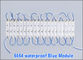 20 pièces/lot 5054 Modules de chaîne LED bleu IP68 Modules d'éclairage DC 12V SMD 3 LED Signe rétroéclairage LED pour les lettres de canal fournisseur