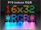 L'écran mené programmable p10 d'intérieur avec l'information de roulement de couleur de SMD RVB a mené le panneau d'affichage polychrome d'affichage d'écran fournisseur