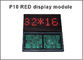 La couleur simple programmable de signe extérieur du module LED de matrice de points de P10 LED a mené le conseil de publicité de message de module d'affichage fournisseur