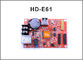 Carte ordre simple et double de port de la carte ordre de contrôle de réseau HD-E61 RJ45 +USB de couleur D'affichage à LED de module fournisseur