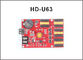 La carte ordre d'USB de module d'affichage à LED de HD-U40 HD-U63, Choisissent/doubles grandes cartes ordre d'écran de la couleur LED fournisseur