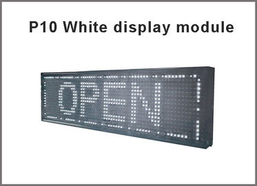 Le signe mené blanc semi-extérieur de haute qualité de fenêtres de module de l'affichage P10 de la vente chaude 32cm*16cm a mené la résolution 32x16 de module fournisseur
