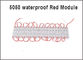 5050 la publicité rouge des modules 12V de module de SMD 3 LED allumant IP67 imperméable 75*12*05 0.8w/pcs fournisseur