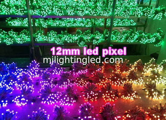 Guirlande lumineuse à LED adressable numérique couleur 12 mm UCS1903, 50 pièces/guirlande pour décoration de Noël fournisseur