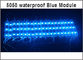 5050 SMD Module lumineux LED pour la lettre d'affichage DC12V 3led 5050 Lampes publicitaires étanches rétroéclairage couleur bule fournisseur