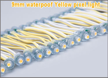 50 pièces par lot DC5V 9 mm Module LED jaune à chaîne Lumière à point numérique étanche IP68 LED Pixel Light fournisseur