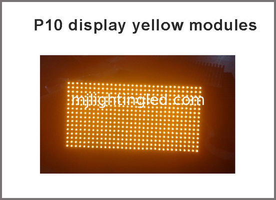 P10 Module LED extérieur Tableau LED étanche jaune, 320MM*160MM 32*16 points Affichage extérieur du centre commercial fournisseur
