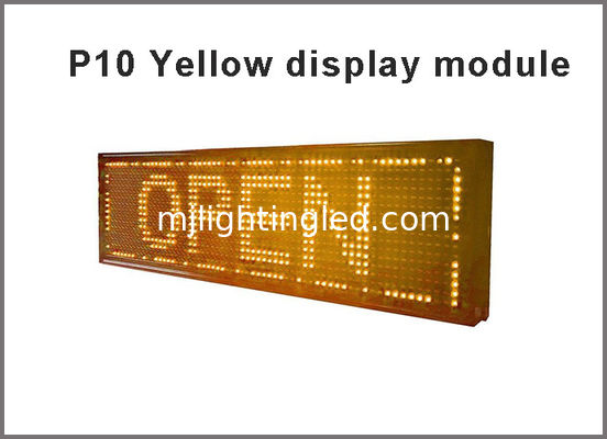 P10 Module LED extérieur Tableau LED étanche jaune, 320MM*160MM 32*16 points Affichage extérieur du centre commercial fournisseur