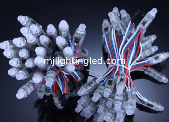 5V 12mm RGB LED Bedrahtet Programmable LED Signage extérieur Changement de couleur Panneaux publicitaires Décoration du bâtiment fournisseur